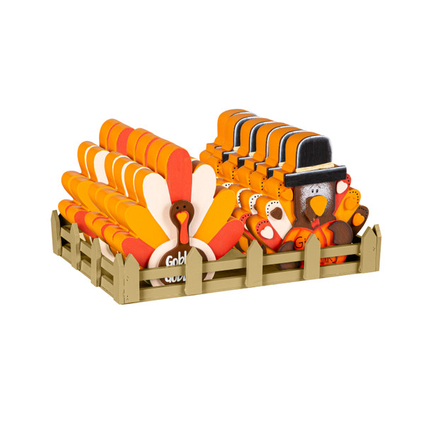 Wood Turkey Tabletop Décor