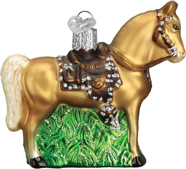 Glitter Horse Ornament