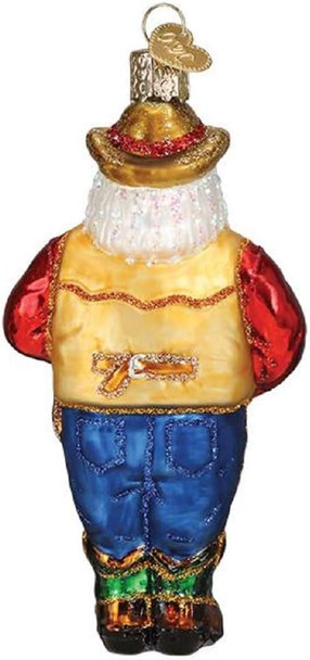Rodeo Santa Ornament