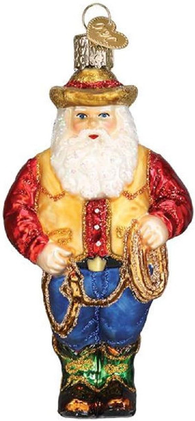 Rodeo Santa Ornament