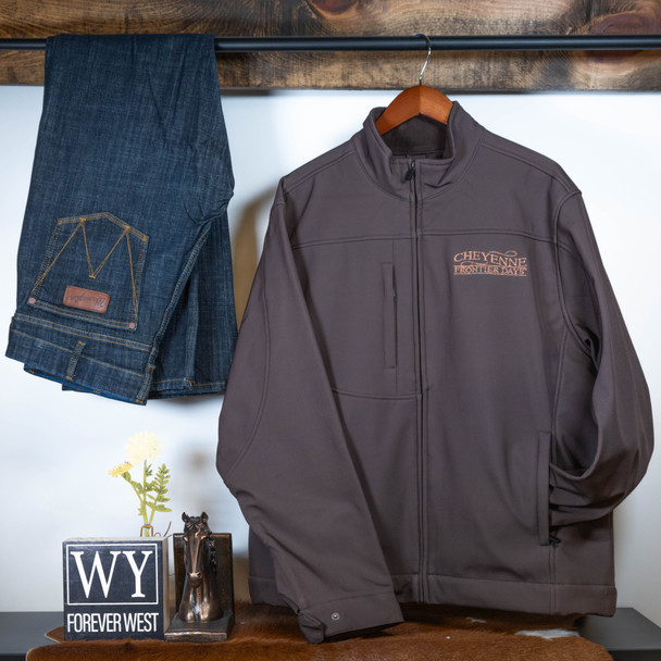 Brown Vintage Cheyenne Softshell Jacket