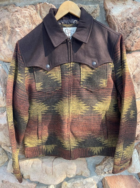 Brown Wool Arrowhead Coat