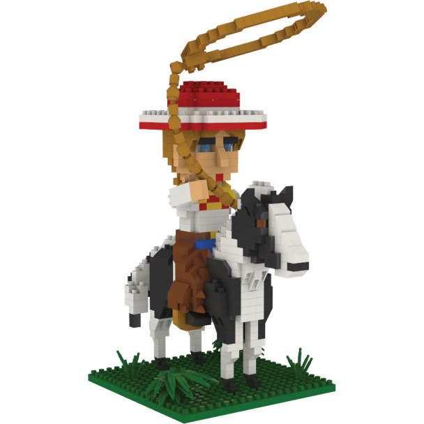 Cowgirl Mini Building Blocks