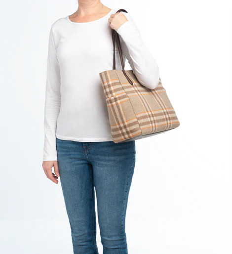 Plaid Tote