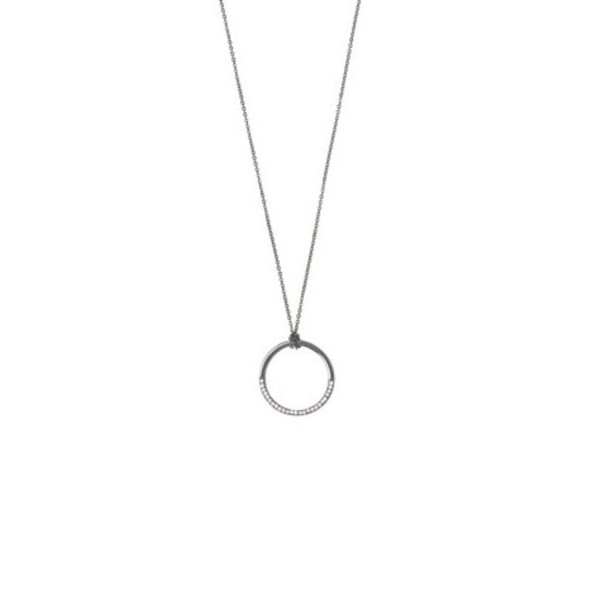 Diamond Circle Short Necklace