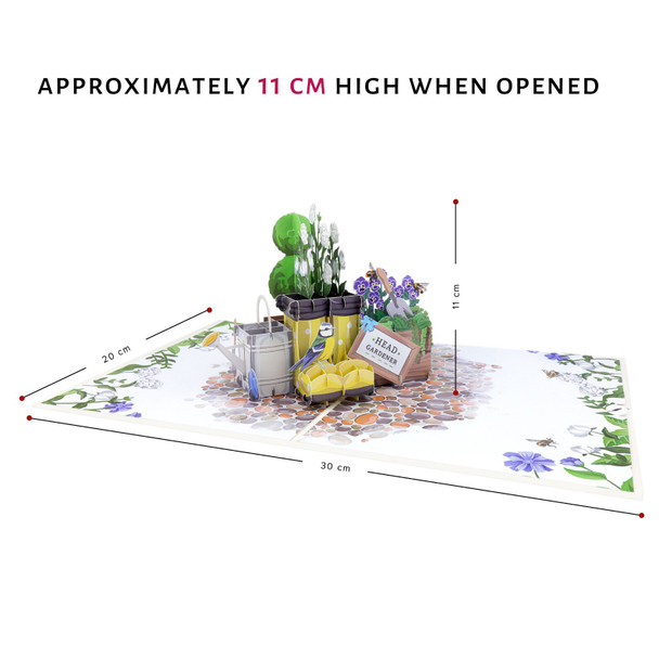 Spring Gardener Paper Pop Up Card