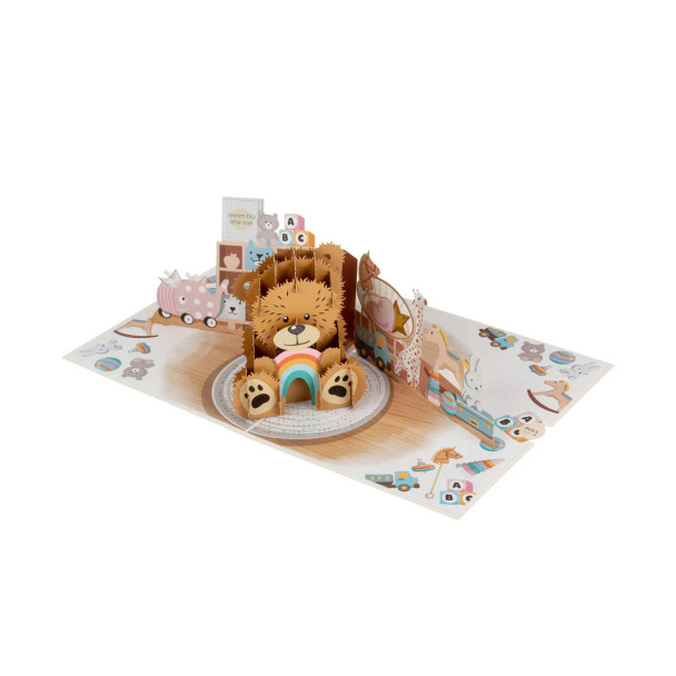 New Baby Bear Paper Pop UP Card