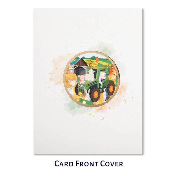 Farm Animals Paper Pop Up Card