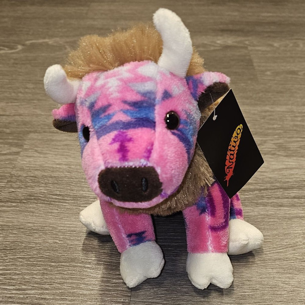 Aztec Print Stuffed Bison