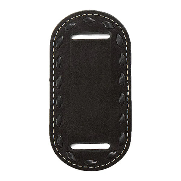 Black Leather Scarf Slide