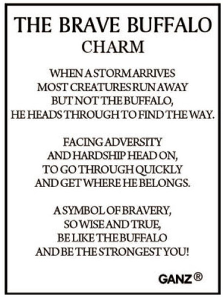 The Brave Buffalo Charm