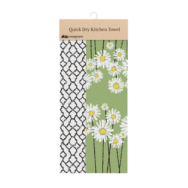 Daisy Scape Quick Dry Kitchen Towel