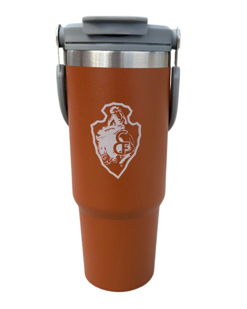 Rust 30oz Arrowhead Fluted Tumbler