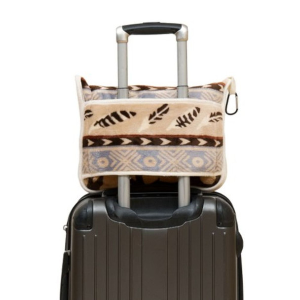 Plush Frontier Travel Blanket