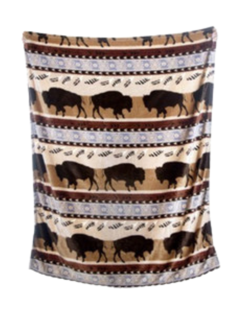Plush Frontier Travel Blanket