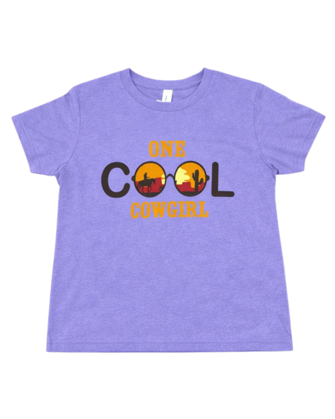 Purple One Cool Cowgirl Children's T-shirt