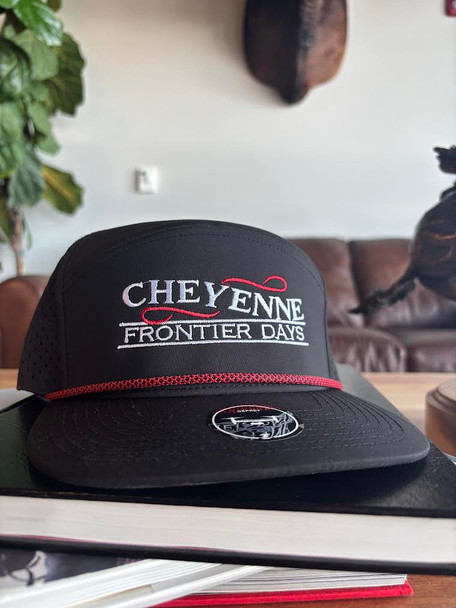 Black  Cheyenne 7-Panel Hat