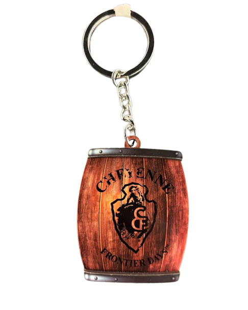 Cheyenne Whiskey Barrel Keychain
