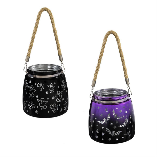 Halloween Jar LED Glass Table Décor