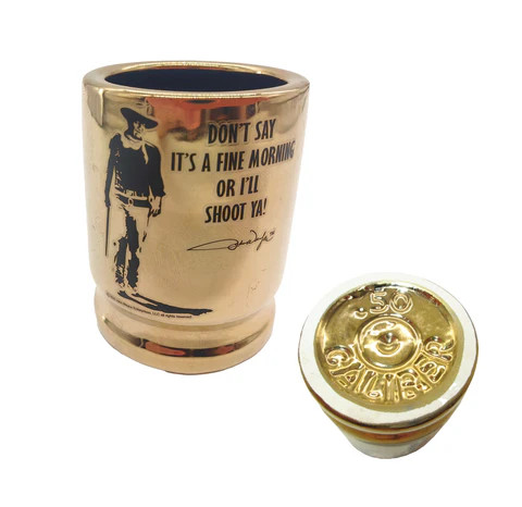 John Wayne Golden Shell Casing Shot Glass