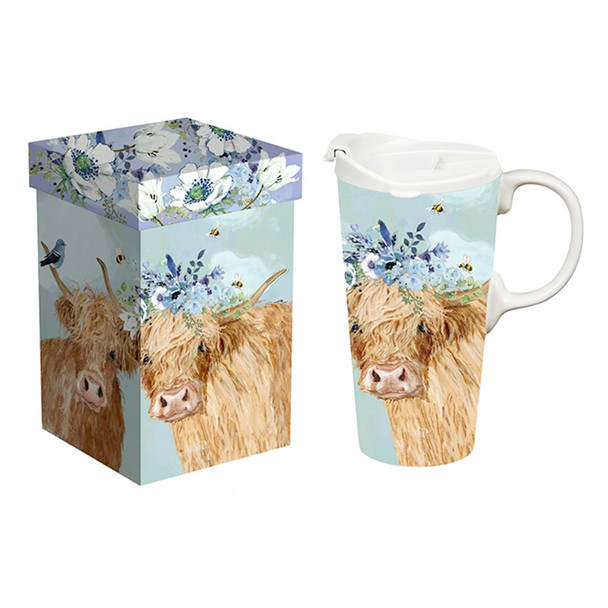 Highland Cow Travel Mug