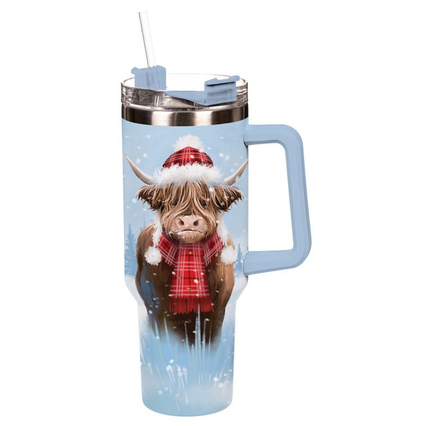 Stainless-Steel Highland Cow Cup
