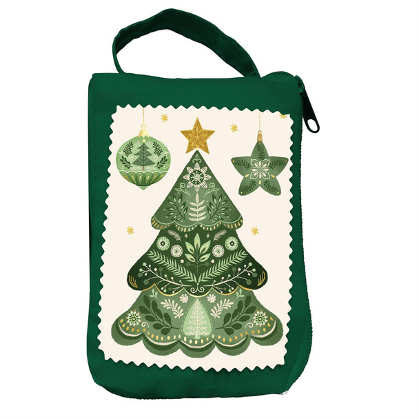Shades of Emerald Foldable Compact Tote Bag