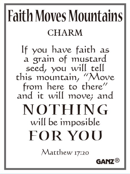 Faith Moves Mountains Charm