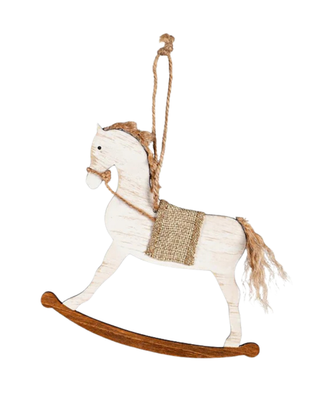 Wood Rocking Horse Ornament