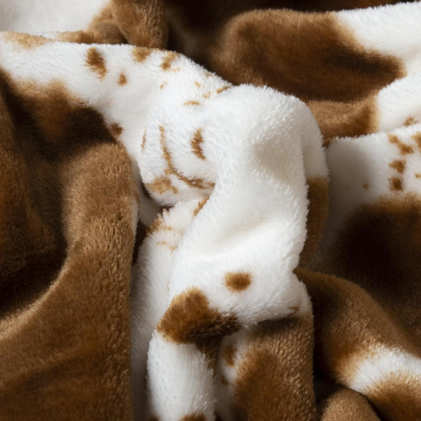 Cow Print 2-in-1 Travel Blanket and Pillow