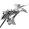 Filigree Metal Butterfly Masquerade Mask Elegant Rhinestone Venetian Mask