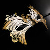 Filigree Metal Butterfly Masquerade Mask Elegant Rhinestone Venetian Mask