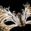 Filigree Metal Butterfly Masquerade Mask Elegant Rhinestone Venetian Mask