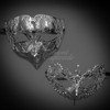 Silver masquerade masks for couples look effortless and great. As a couple, you will look stylish at any masquerade events for the holidays!