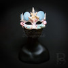 Mermaid party masks, masquerade masks, masquerade mask, masquerade masks for prom, ivory blue seashell masquerade mask