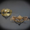 Couple's masquerade masks for homecoming this year, have you found your homecoming dress though? These masquerade masks are in timeless black and gold colors.