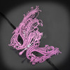 Swan Inspired Collection | Metal Masquerade Mask Pink with Rhinestones
