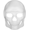 white skull day of the dead mask