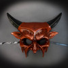 devil mask, villain mask, villain costume, masquerade mask, devil horns, devil with horns, red devil costume, red devil mask, demon mask, demon
