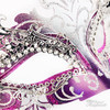Heiress Masquerade Mask Silver Purple M7100