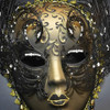 Masquerade Mask Luxurious Wall Decor Mask Gold Black M31084