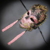 Masquerade Mask Luxurious Wall Decor Mask Gold Pink M31085