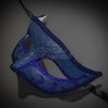 Men's Masquerade Mask Prince Charming Royal Blue M6107
