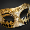 Party Masquerade Mask for Men M2636 Gold