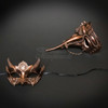 Couple's Steampunk Masks | Masquerade Mask Copper
