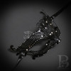 Black masquerade mask, luxury masquerade masks, masks for masquerade balls, metal masquerade mask
