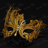 Masquerade Mask for Women | Elegant Swan Masquerade Mask Gold M7139