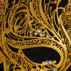 Masquerade Mask for Women | Elegant Swan Masquerade Mask Gold M7139