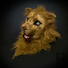 Animal mask, lion costume mask, lion mask, horse mascot, lion head, lion costume, horse costume, year of the horse, animal party mask. Mouth mover over the head mask.