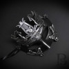 Couple's Masquerade Masks | Silver Masquerade Masks Ethereal Ram Masks
